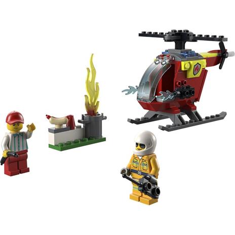 LEGO City Fire 60318 Elicottero Antincendio, con 2 Minifigure e Base Starter Brick, Giocattolo per Bambini di 4+ Anni - 7