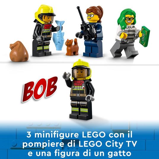 LEGO City Fire 60319 Soccorso Antincendio e Inseguimento della Polizia, Camion Pompieri Giocattolo con Auto e Moto - 5
