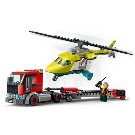 LEGO City Great Vehicles 60343 Trasportatore di Elicotteri di Salvataggio, Camion Giocattolo, Giochi per Bambini - 3