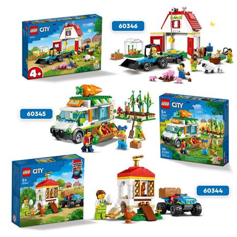 LEGO City 60344 Il Pollaio, Set con Nido per Galline, Con Fuoristrada e Fattoria Giocattolo, Giochi per Bambini dai 5 Anni - 7