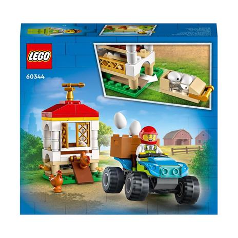 LEGO City 60344 Il Pollaio, Set con Nido per Galline, Con Fuoristrada e Fattoria Giocattolo, Giochi per Bambini dai 5 Anni - 9