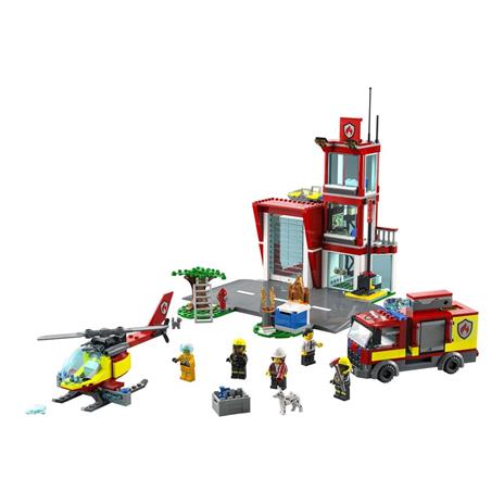 LEGO City Fire 60320 Caserma dei Pompieri, con Garage, Camion ed Elicottero Giocattolo, Set per Bambini di 6+ Anni - 8