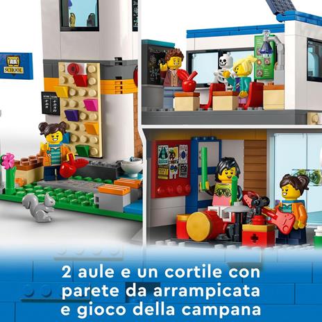 LEGO City 60329 Giorno di Scuola, Set Serie Adventures con Autobus Giocattolo, 2 Aule e Strada, per Bambini di 6+ Anni - 3