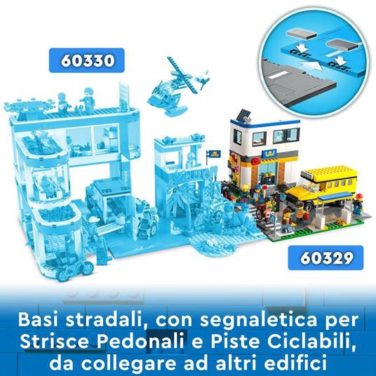 LEGO City 60329 Giorno di Scuola, Set Serie Adventures con Autobus Giocattolo, 2 Aule e Strada, per Bambini di 6+ Anni - 6