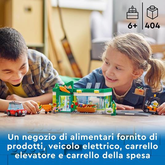LEGO City 60347 Negozio di Alimentari, con Carrello Elevatore, Frutta e Verdura Giocattolo, Giochi per Bambini dai 6 Anni - 2