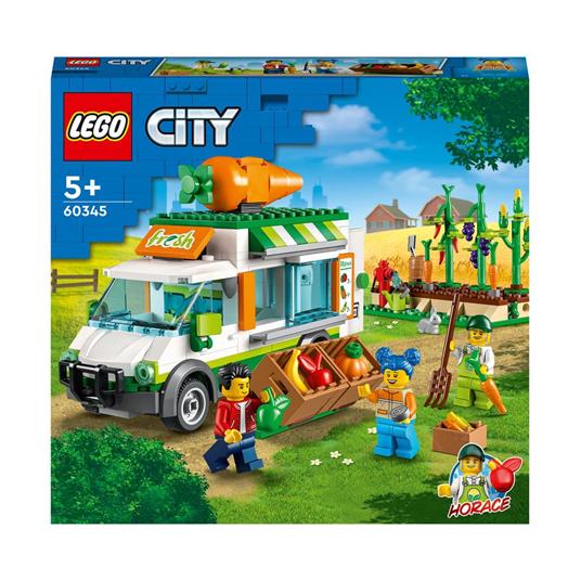 LEGO City 60345 Il Furgone del Fruttivendolo, Set con Camion Giocattolo, Fattoria Mobile, Giochi per Bambini dai 5 Anni - LEGO - City Farm - Mestieri - Giocattoli | IBS