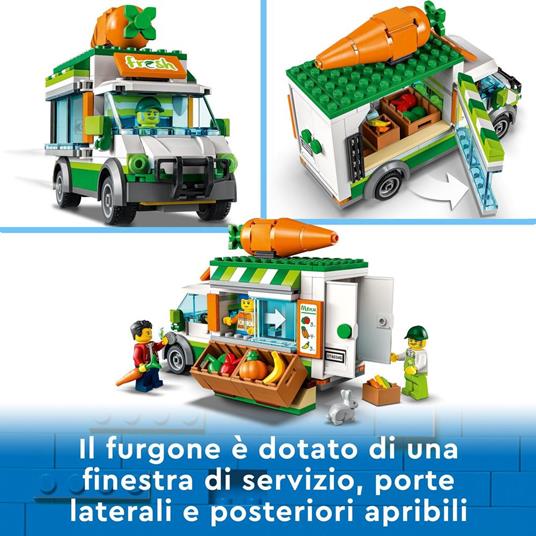 LEGO City 60345 Il Furgone del Fruttivendolo, Set con Camion Giocattolo, Fattoria Mobile, Giochi per Bambini dai 5 Anni - 3