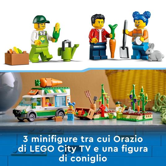 LEGO City 60345 Il Furgone del Fruttivendolo, Set con Camion Giocattolo, Fattoria Mobile, Giochi per Bambini dai 5 Anni - 5