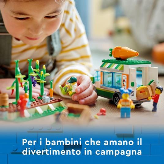 LEGO City 60345 Il Furgone del Fruttivendolo, Set con Camion Giocattolo, Fattoria Mobile, Giochi per Bambini dai 5 Anni - 6