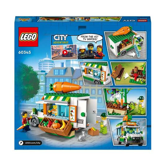 LEGO City 60345 Il Furgone del Fruttivendolo, Set con Camion Giocattolo, Fattoria Mobile, Giochi per Bambini dai 5 Anni - 8