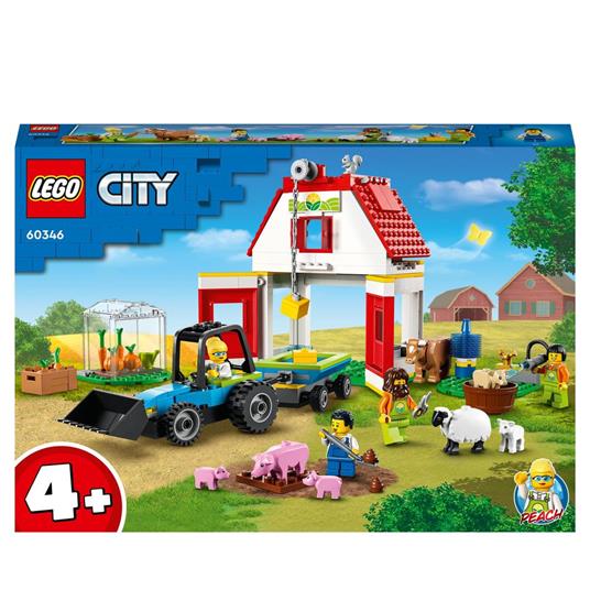 LEGO City 60346 il Fienile e Animali da Fattoria, Idea Regalo con