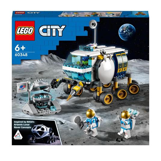 LEGO City 60348 Rover Lunare, Modello di Veicolo Spaziale Giocattolo, Base della NASA con 3 Minifigure di Astronauti - LEGO - City - Astronavi - Giocattoli | IBS