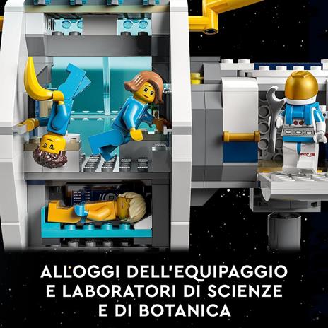 LEGO City 60349 Stazione Spaziale Lunare, Base NASA con 5 Minifigure di Astronauti, Giochi Creativi per Bambini di 6+ Anni - 4
