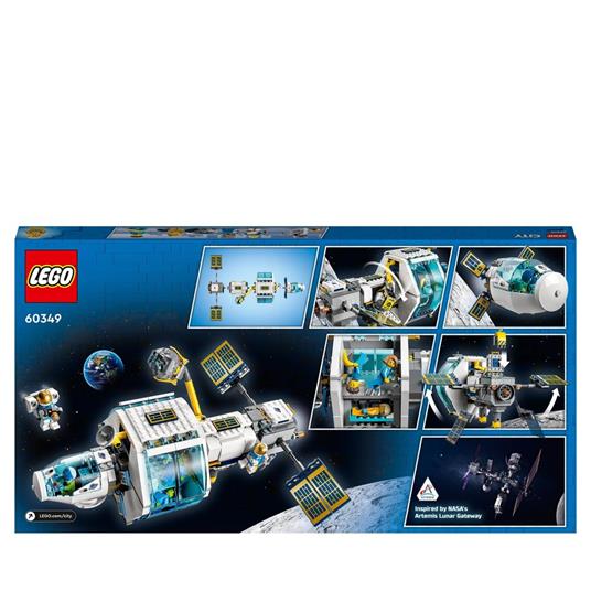 LEGO City 60349 Stazione Spaziale Lunare, Base NASA con 5 Minifigure di Astronauti, Giochi Creativi per Bambini di 6+ Anni - 9