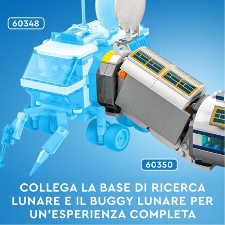 LEGO City 60350 Base di Ricerca Lunare, Centro Spaziale Giocattolo NASA con Veicolo Rover e 6 Minifigure di Astronauti - 8