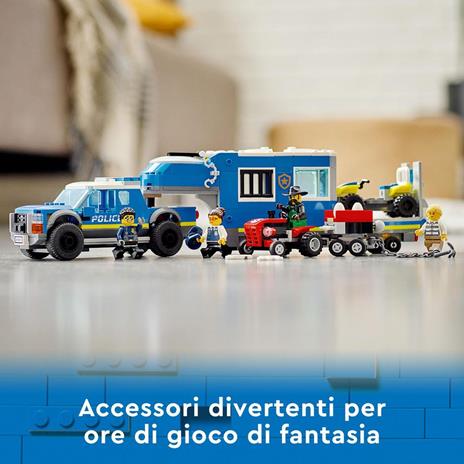 LEGO City Police 60315 Camion Centro di Comando della Polizia, ATV, Drone, 4 Minifigure e Trattore Giocattolo, Idea Regalo - 6