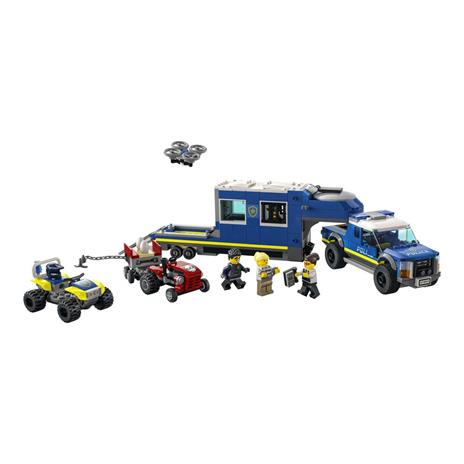 LEGO City Police 60315 Camion Centro di Comando della Polizia, ATV, Drone, 4 Minifigure e Trattore Giocattolo, Idea Regalo - 8