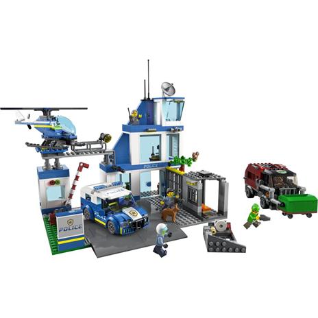 LEGO City Police 60316 Stazione di Polizia, con Camion della Spazzatura ed Elicottero Giocattolo, Giochi per Bambini - 9