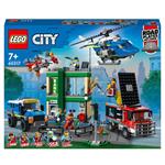 LEGO City Police 60317 Inseguimento della Polizia alla Banca, con Elicottero, Drone e 2 Camion, Giocattolo Bambini 7+ Anni