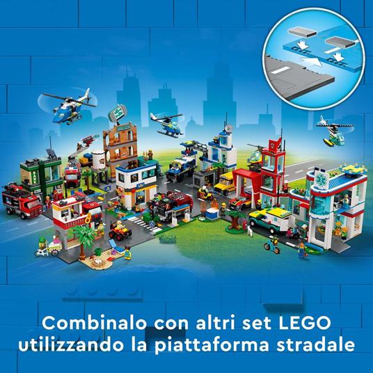 LEGO City Police 60317 Inseguimento della Polizia alla Banca, con Elicottero, Drone e 2 Camion, Giocattolo Bambini 7+ Anni - 6