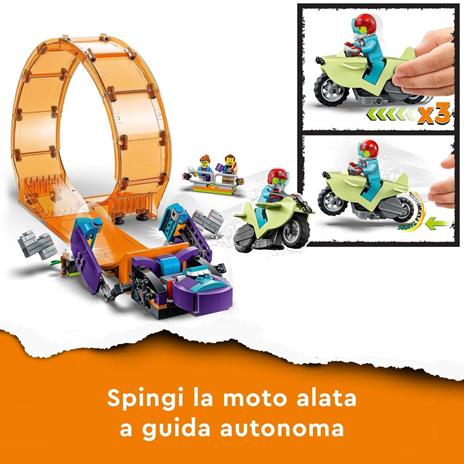 LEGO City Stuntz 60338 Giro della Morte dello Scimpanzé, Moto Giocattolo con Minifigure, Giochi per Bambini dai 7 Anni in su - 3
