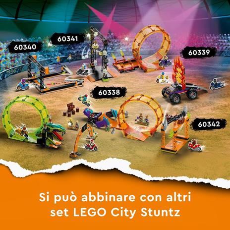 LEGO City Stuntz 60338 Giro della Morte dello Scimpanzé, Moto Giocattolo con Minifigure, Giochi per Bambini dai 7 Anni in su - 6