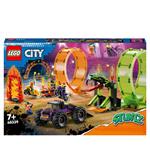 LEGO City Stuntz 60339 Arena delle Acrobazie, Monster Truck, Moto Giocattolo con Minifigure, Giochi per Bambini dai 7 Anni