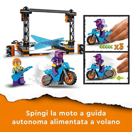 LEGO City Stuntz 60340 Sfida Acrobatica delle Lame, Moto Giocattolo con Minifigure, Giochi per Bambini e Bambine dai 5 Anni - 3