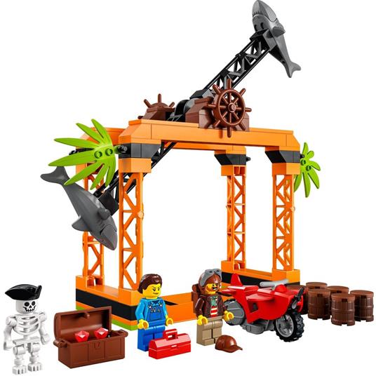 LEGO City Stuntz 60342 Sfida Acrobatica Attacco dello Squalo, Moto Giocattolo con Minifigure, Giochi per Bambini dai 5 Anni - 7