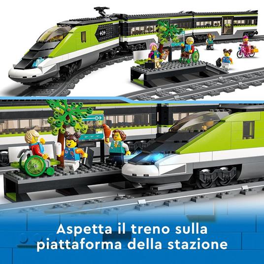 LEGO City 60337 Treno Passeggeri Espresso, con Locomotiva Giocattolo Telecomandata con Luci e Binari, Giochi per Bambini - 5