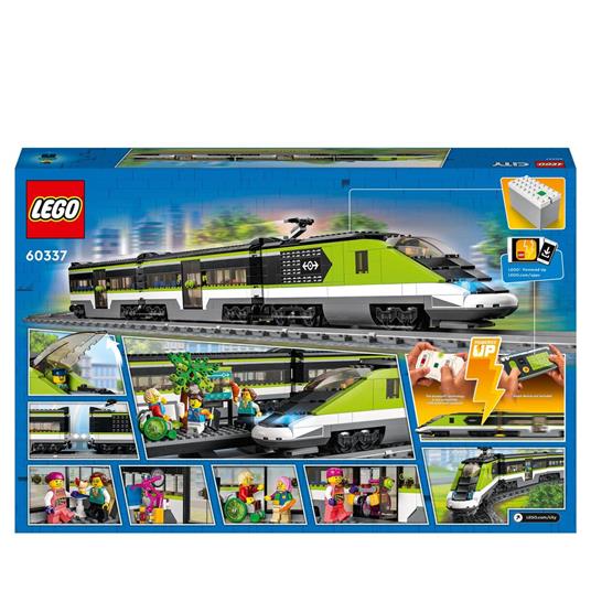 LEGO City 60337 Treno Passeggeri Espresso, con Locomotiva Giocattolo Telecomandata con Luci e Binari, Giochi per Bambini - 9