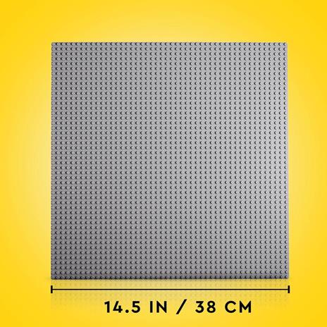LEGO Classic 11024 Base Grigia, Tavola per Costruzioni Quadrata con 48x48 Bottoncini, Piattaforma Classica per Mattoncini - 5