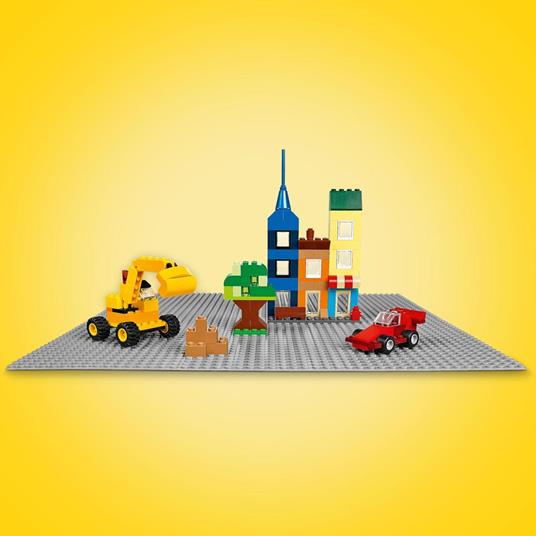 LEGO Classic 11024 Base Grigia, Tavola per Costruzioni Quadrata con 48x48 Bottoncini, Piattaforma Classica per Mattoncini - 8