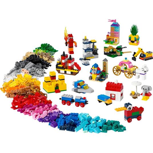 LEGO Classic 11021 90 Anni di Gioco, Scatola con Mattoncini Colorati per 15 Mini Costruzioni di Modelli Iconici - 9
