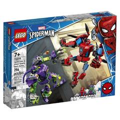 LEGO Super Heroes 76219 Battaglia tra i Mech di Spider-Man e Goblin, Action Figure Marvel, Giocattoli per Bambini 7+ Anni