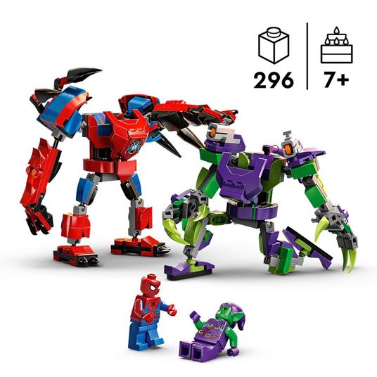 LEGO Super Heroes 76219 Battaglia tra i Mech di Spider-Man e Goblin, Action Figure Marvel, Giocattoli per Bambini 7+ Anni - 5