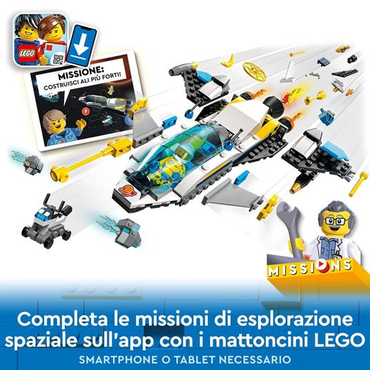 LEGO City 60354 Missioni di Esplorazione su Marte, Set Costruzioni con Avventura Digitale Interattiva, Astronave Giocattolo - 3
