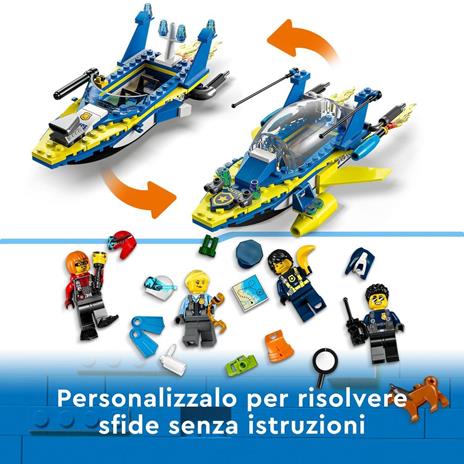 LEGO City 60355 Missioni Investigative della Polizia Marittima, Set di Costruzioni con Avventura Digitale Interattiva - 4