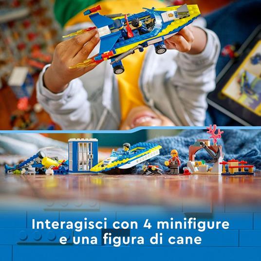 LEGO City 60355 Missioni Investigative della Polizia Marittima, Set di Costruzioni con Avventura Digitale Interattiva - 5