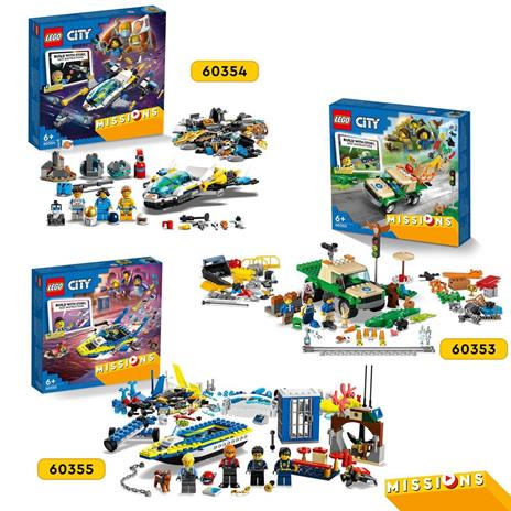 LEGO City 60355 Missioni Investigative della Polizia Marittima, Set di Costruzioni con Avventura Digitale Interattiva - 6