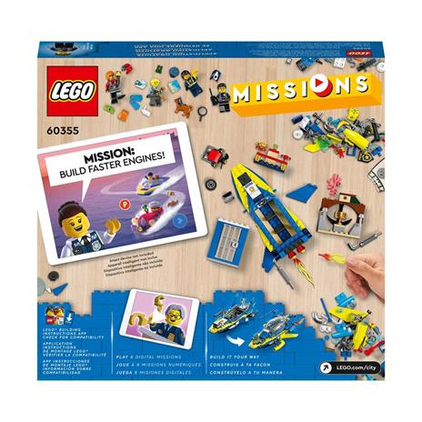 LEGO City 60355 Missioni Investigative della Polizia Marittima, Set di Costruzioni con Avventura Digitale Interattiva - 8