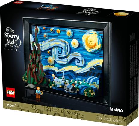 LEGO Ideas Vincent van Gogh - Notte stellata - 11