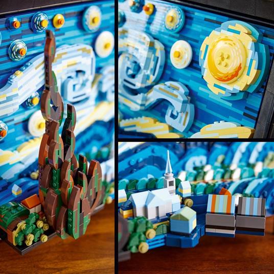 LEGO Ideas 21333 Vincent van Gogh - Notte Stellata, Set Fai da Te Creativo  per Adulti, Decorazione per Casa 3D con Minifigure - LEGO - LEGO Ideas -  Set mattoncini - Giocattoli