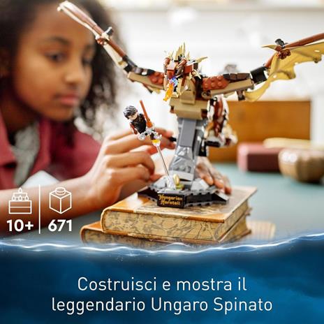 LEGO Harry Potter 76406 Ungaro Spinato, Set da Collezione con Drago Giocattolo, Idea Regalo con Personaggi Hogwarts - 2