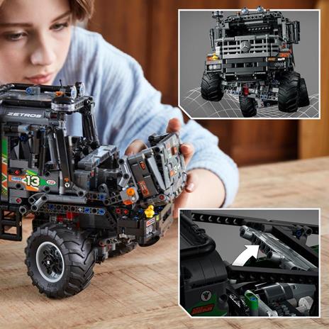 LEGO Technic 42129 Camion Fuoristrada 4x4 Mercedes-Benz Zetros, Camion Giocattolo, Macchina Telecomandata, Idea Regalo - 6