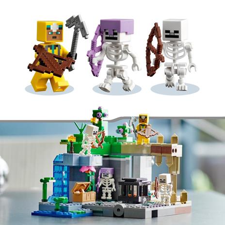 LEGO Minecraft 21189 Le Segrete dello Scheletro, Set di Costruzioni con Personaggi e Balestra Giocattolo, Giochi per Bambini - 6