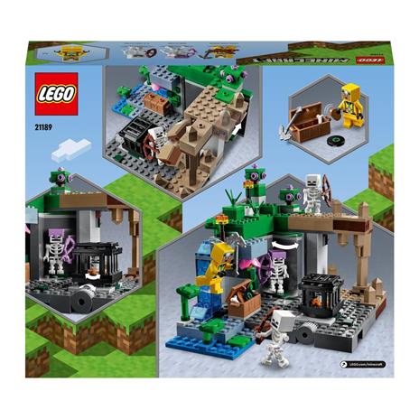 LEGO Minecraft 21189 Le Segrete dello Scheletro, Set di Costruzioni con Personaggi e Balestra Giocattolo, Giochi per Bambini - 9