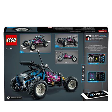 LEGO Technic 42124 Buggy Fuoristrada, Macchinina RC Retrò Telecomandata, Controllo Via App CONTROL+, Idea Regalo - 8