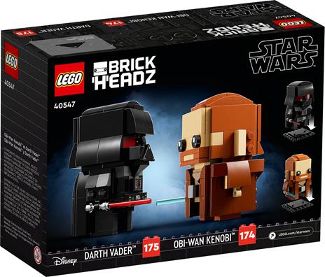 Obi-Wan Kenobi™ e Darth Vader™ -  Brick Headz 40547 - 2