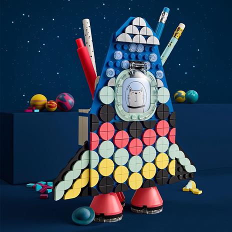 LEGO DOTS 41936 Portamatite, Kit Lavoretti Creativi per Bambini, Accessori da Scrivania, Decorazioni Cameretta Fai da Te - 6